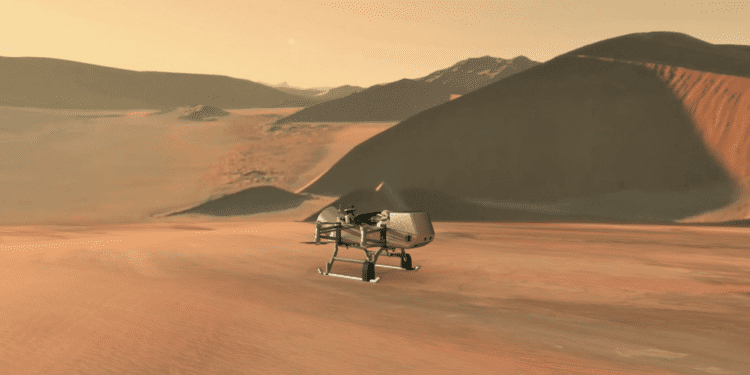 Dragonfly in Titan Credits: NASA/JHU-APL